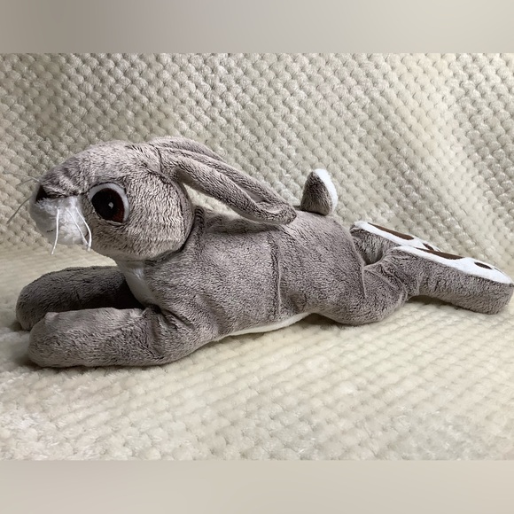 IKEA Vandring Plush Hare Bunny Rabbit Floppy Stuffed Animal Toy Embroidered Eyes - Picture 1 of 8